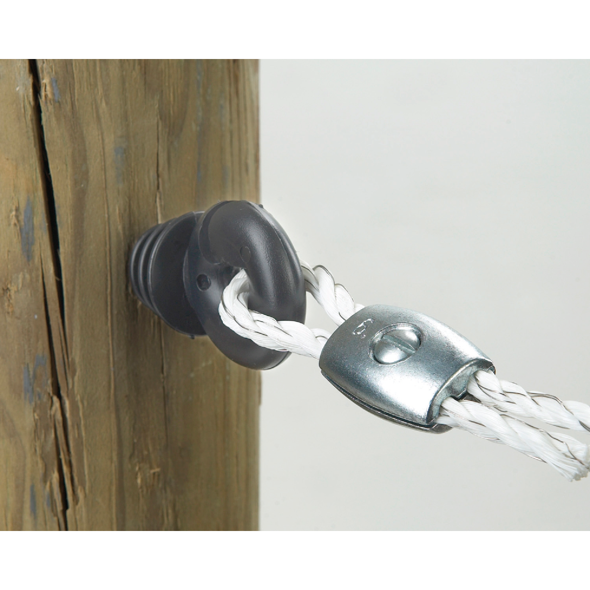 Dare Screw-In Black Polyethylene Electric Fence Insulator (25-Pack)