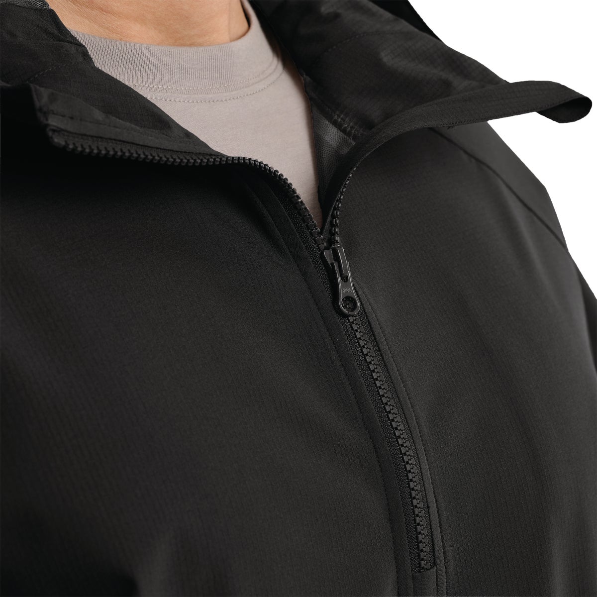 Berne Weather Warrior Men's Large Black Packable Rain Jacket Image 2