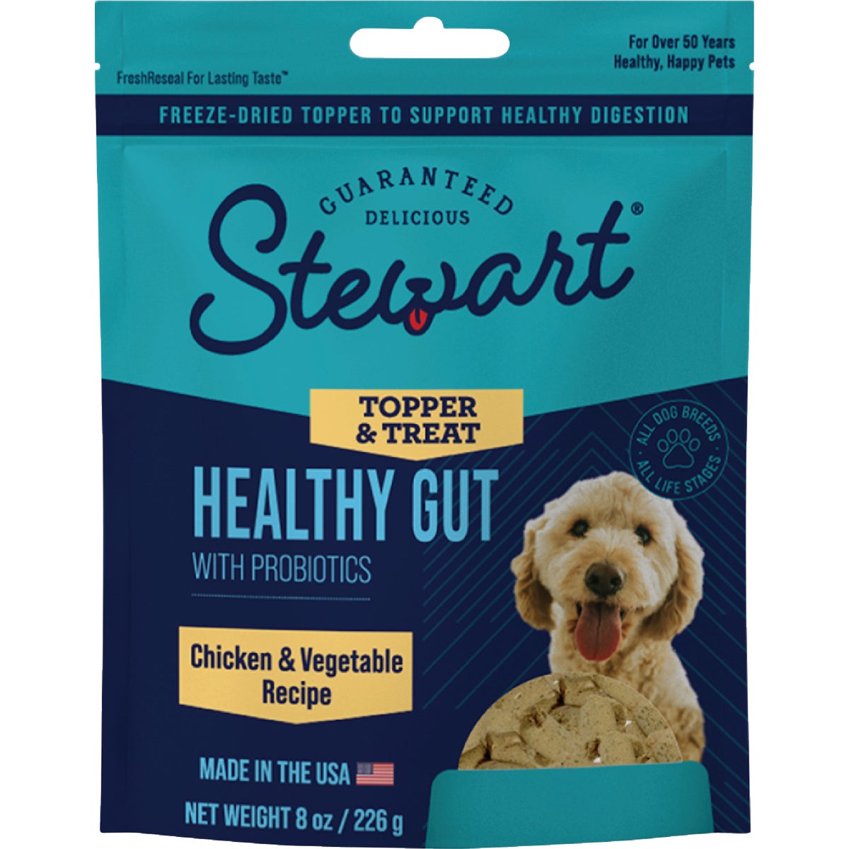 Stewart's Healthy Gut 4 Oz. Chicken Dog Food Topper