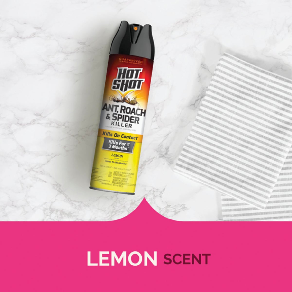 Hot Shot 17.5 Oz. Lemon Fresh Scent Aerosol Spray Ant, Roach, & Spider Killer Image 3