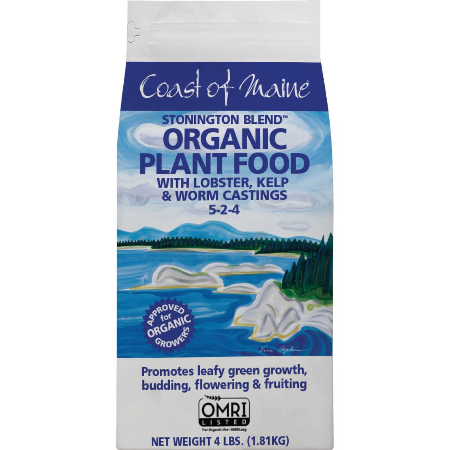 Coast of Maine Stonington Blend 4 Lb. 5-2-4 Organic Plant Food Image 1