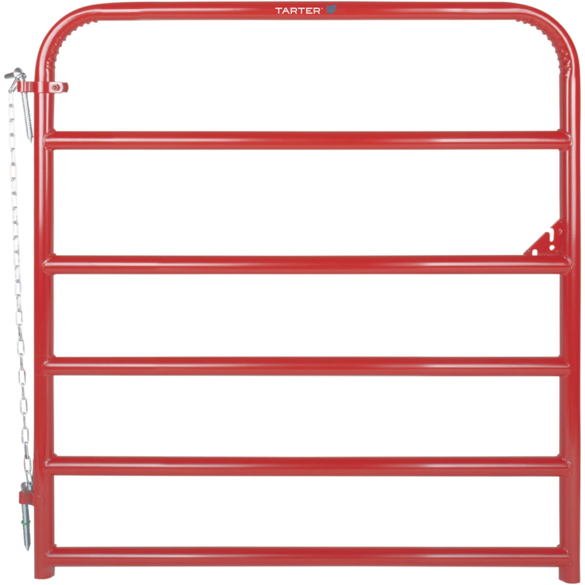 Tarter 50 In. H. x 4 Ft. L. x 1-3/4 In. Tube Diameter Red Economy Tube Gate