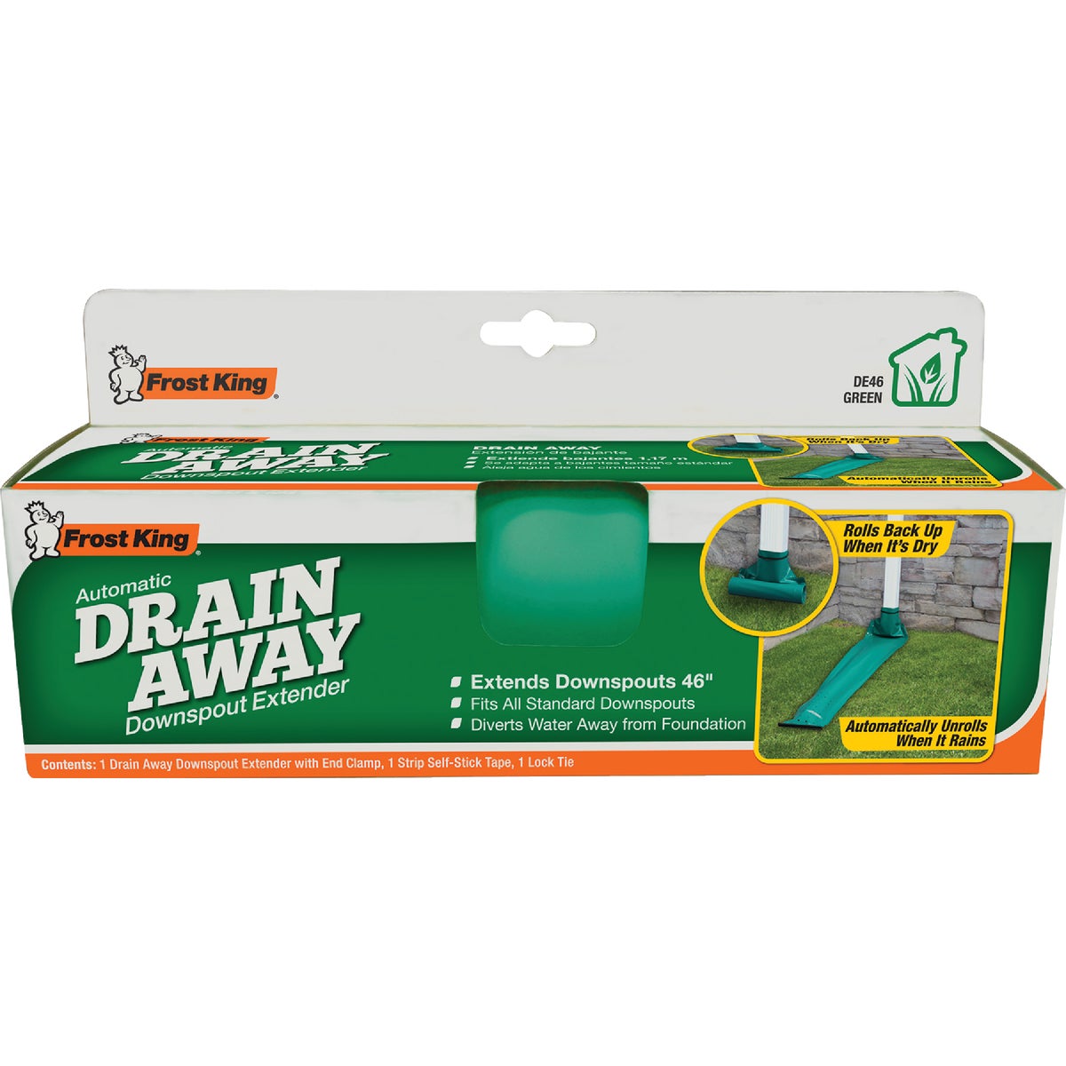 Frost King Automatic 46 In. Green Downspout Extender Image 3