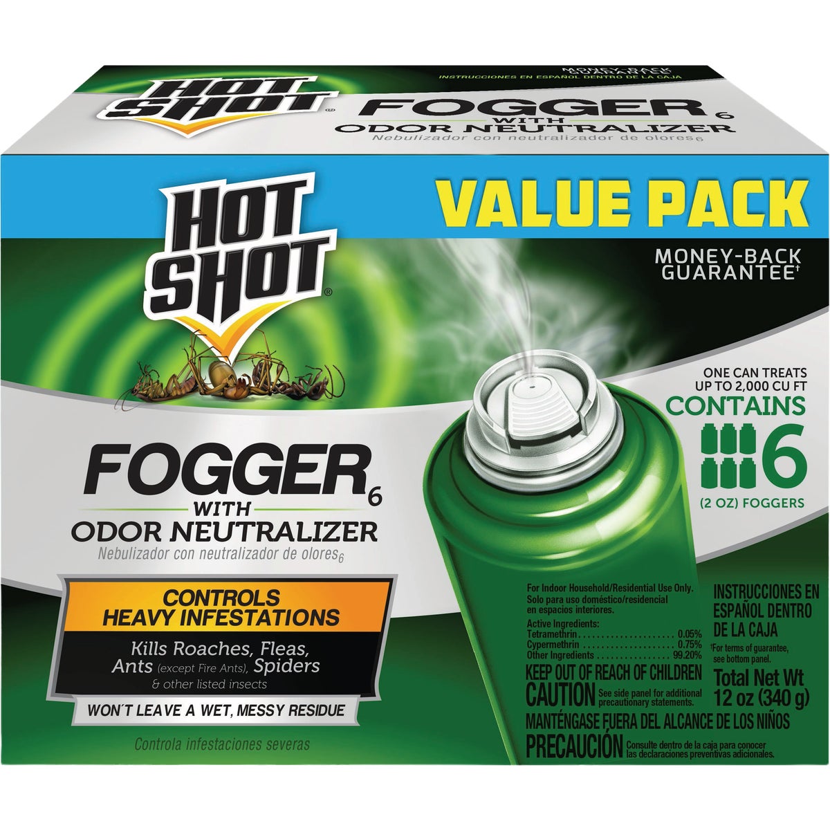 Hot Shot 2 Oz. Insect Fogger (6-Pack)