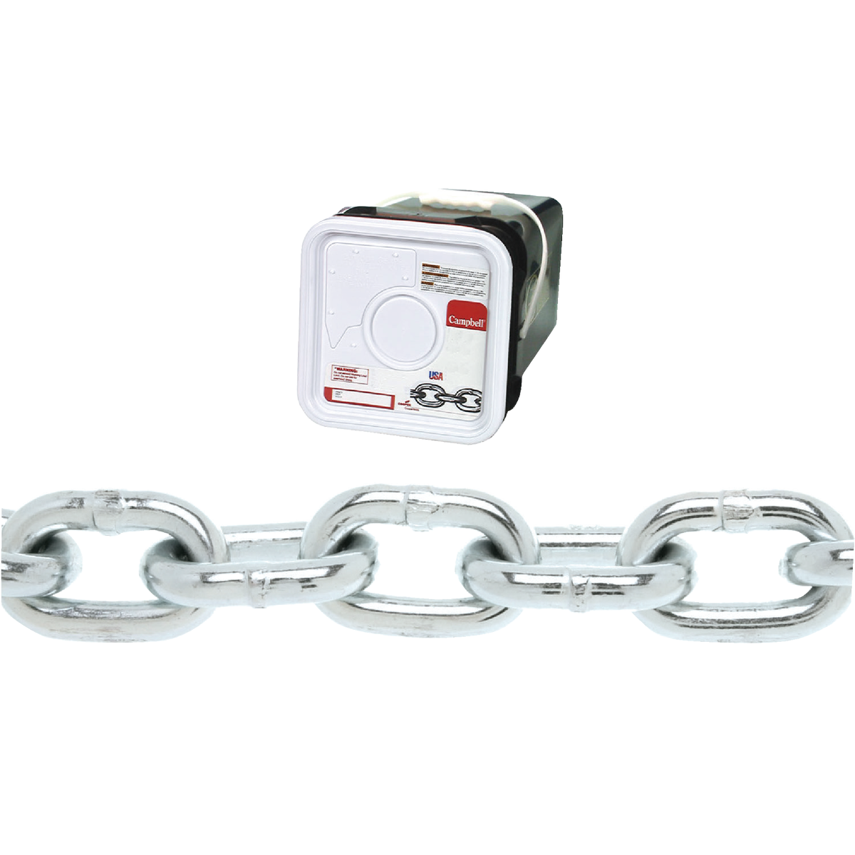 Campbell 5/16 In.75 Ft.  Zinc-Plated Low-Carbon Steel Coil Chain Image 1