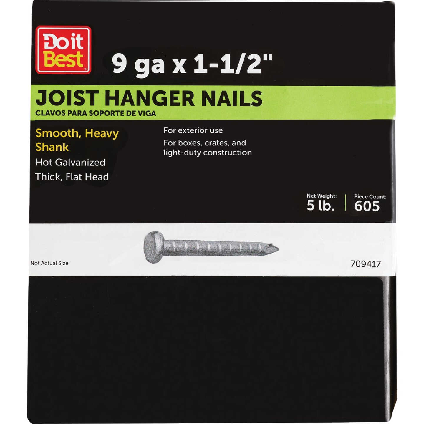 Do it 1-1/2 In. 9 ga Hot Galvanized Joist Nails (625-Count, 5 lb) Image 1