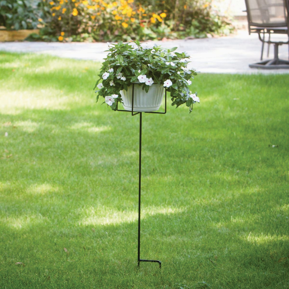 American Gardenworks 46 In. H. Black Steel Plant Stand Image 2