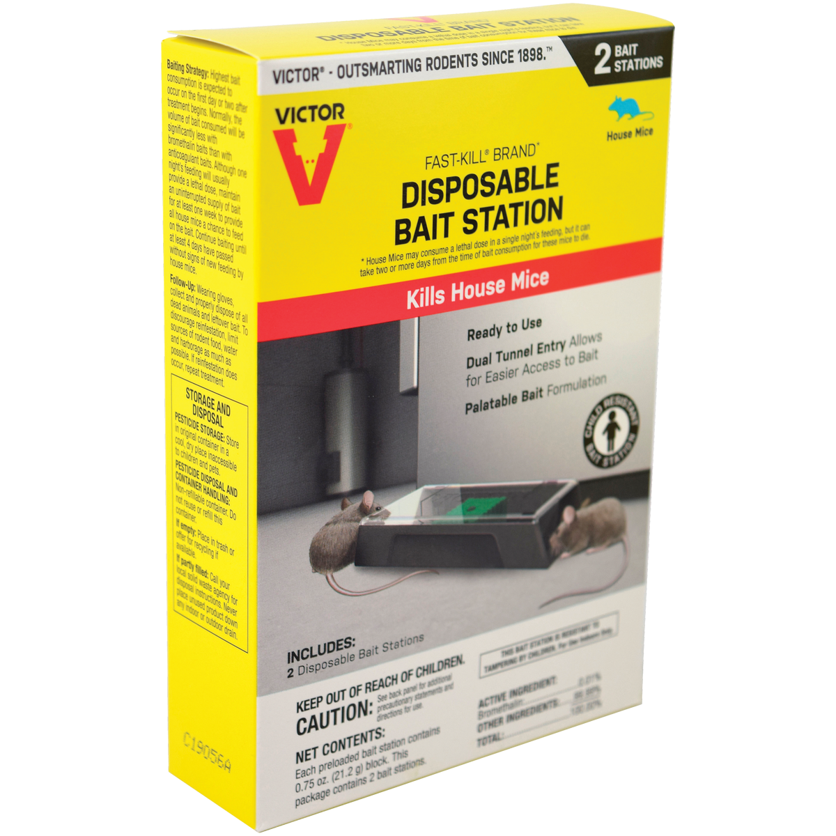 Victor Fast-Kill Disposable Mouse Bait Station (2-Pack) Image 2