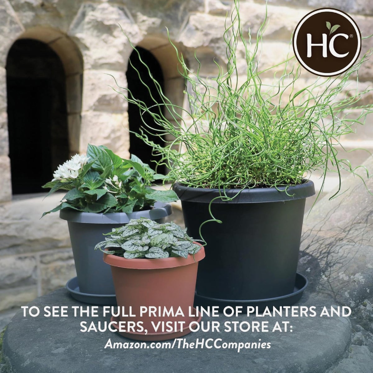 HC Companies 6 In. Warm Gray Classic Planter Image 4