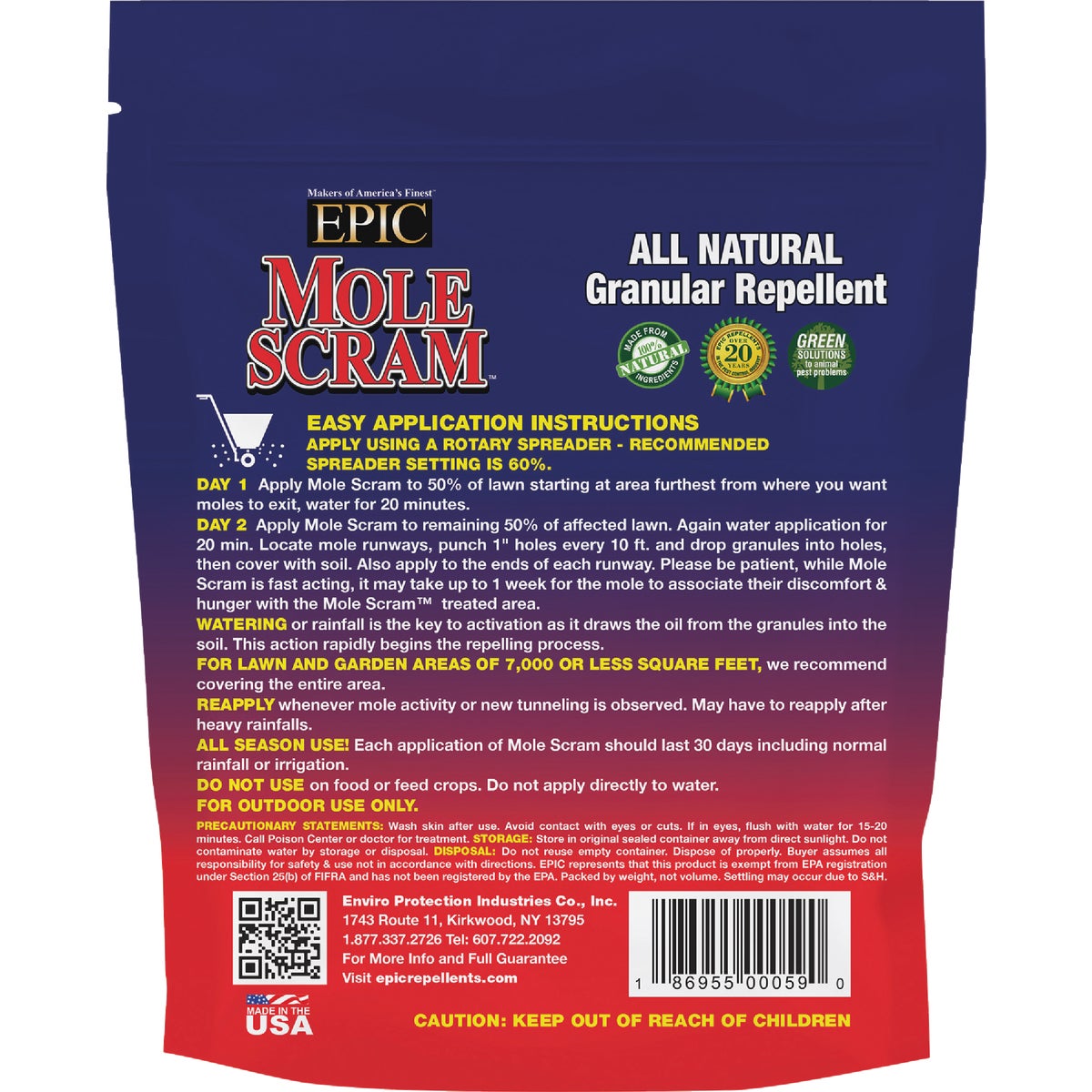 Mole Scram 10 Lb. Granular Organic Mole Repellent Image 2