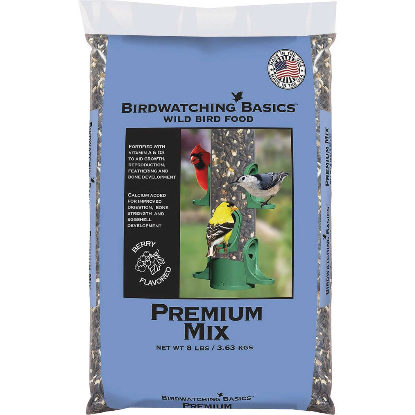 Birdwatching Basics 8 Lb. Premium Blend Wild Bird Food Image 1