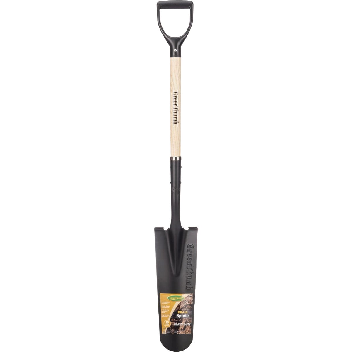 Green Thumb 29 In. Wood D-Handle Dig Drain Spade