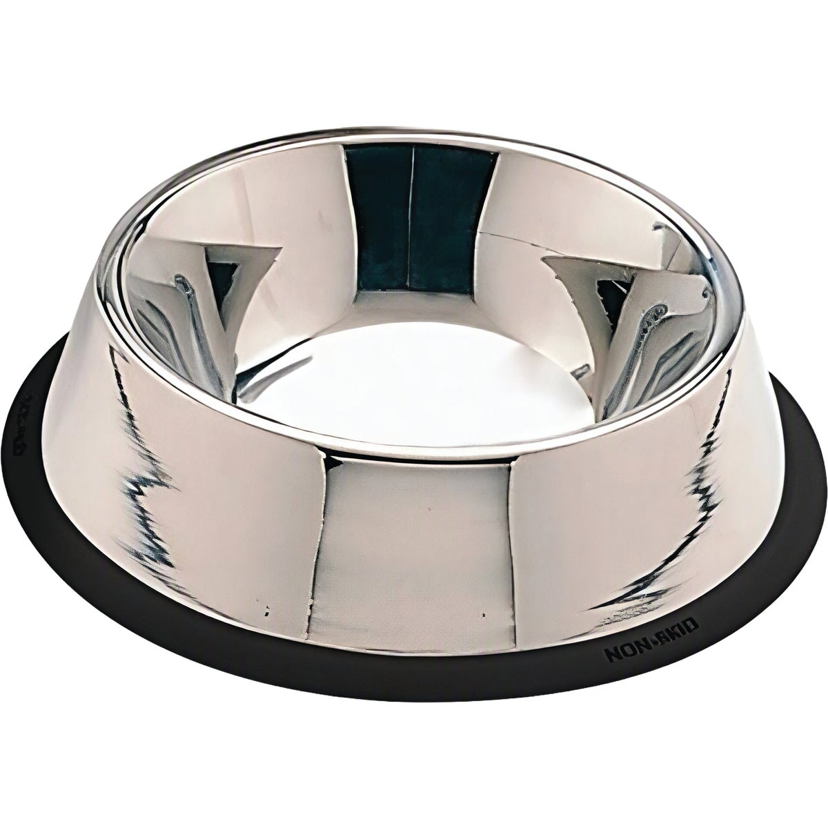 Spot 24 Oz. Mirror Finish No-Tip Stainless Steel Dog Dish Image 2