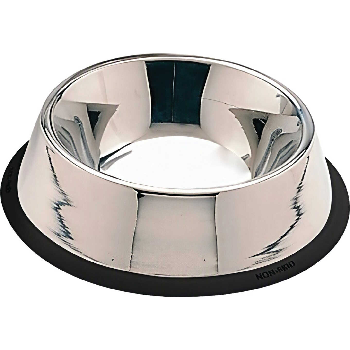 Spot 24 Oz. Mirror Finish No-Tip Stainless Steel Dog Dish Image 2