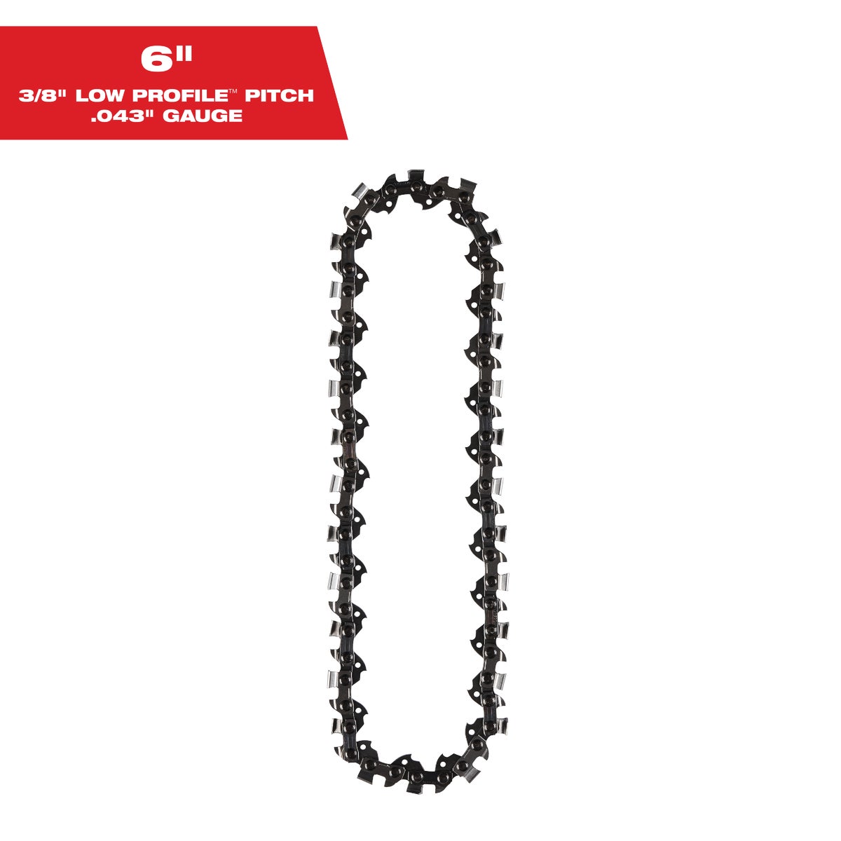 Milwaukee 6 In. 28-Link Pruning Saw Chain Image 1