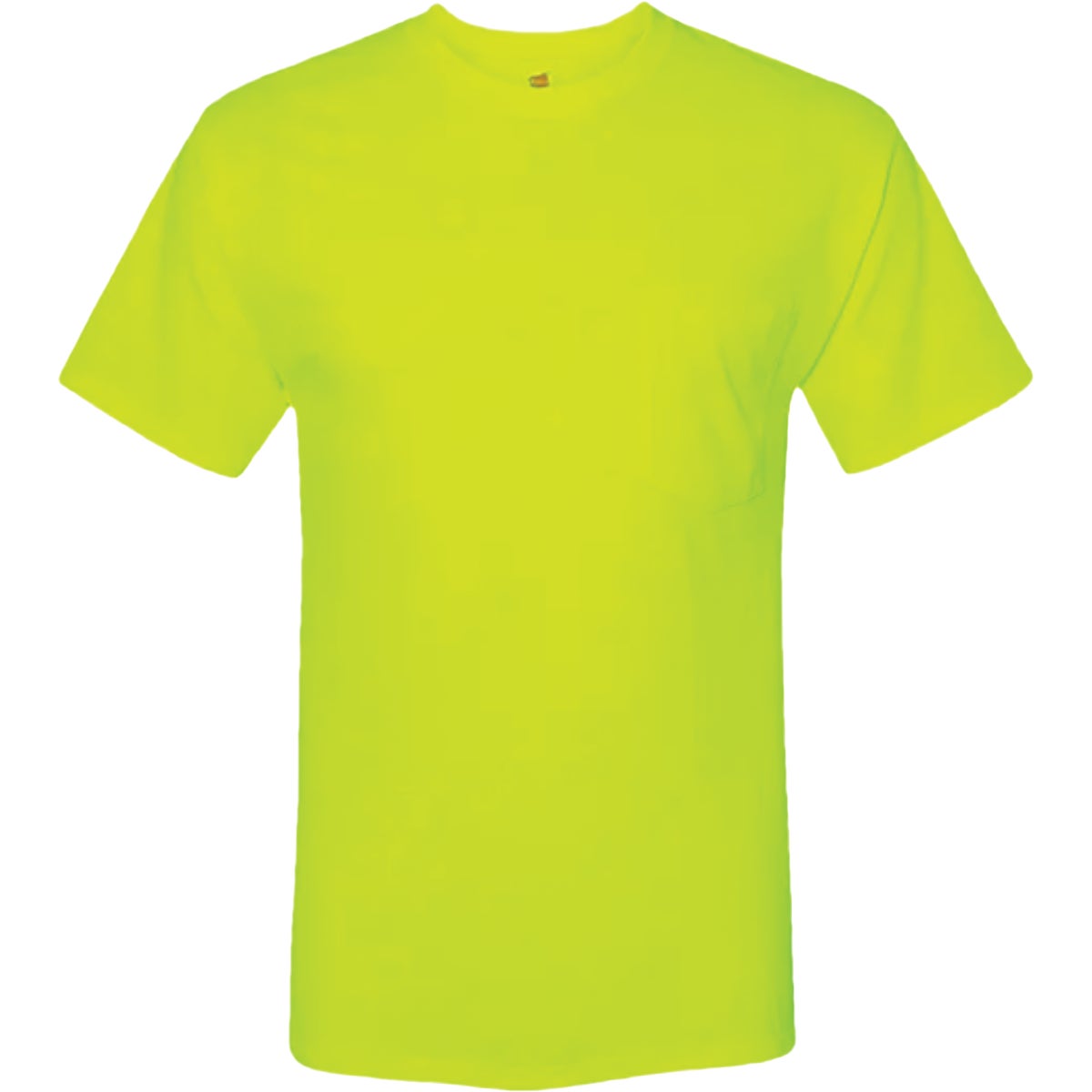 Hanes Men's XL Safety Green Workwear T-Shirt (2-Pack)