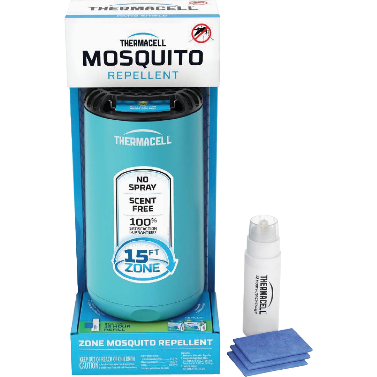Thermacell Patio Shield 12 Hr. Glacial Blue Mosquito Repeller