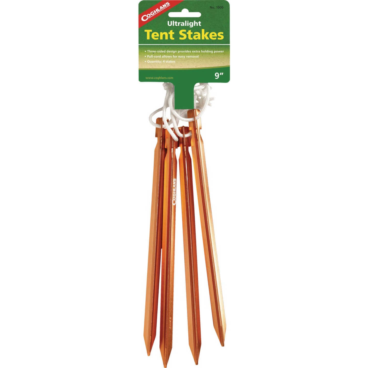Coghlans 9 In. Aluminum Ultralight Tent Stakes (4-Pack) Image 1