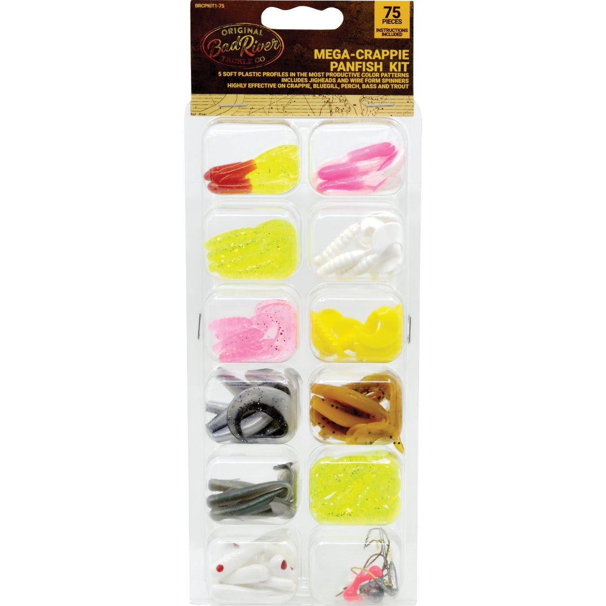 Bad River Mega-Crappie Panfish Kit (75-Piece)