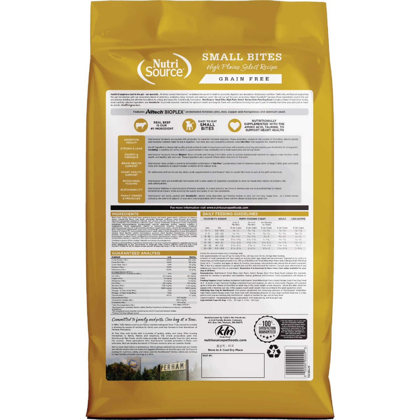 NutriSource 4 Lb. Small Bites High Plains Select Recipe Grain Free Dog Food Image 7