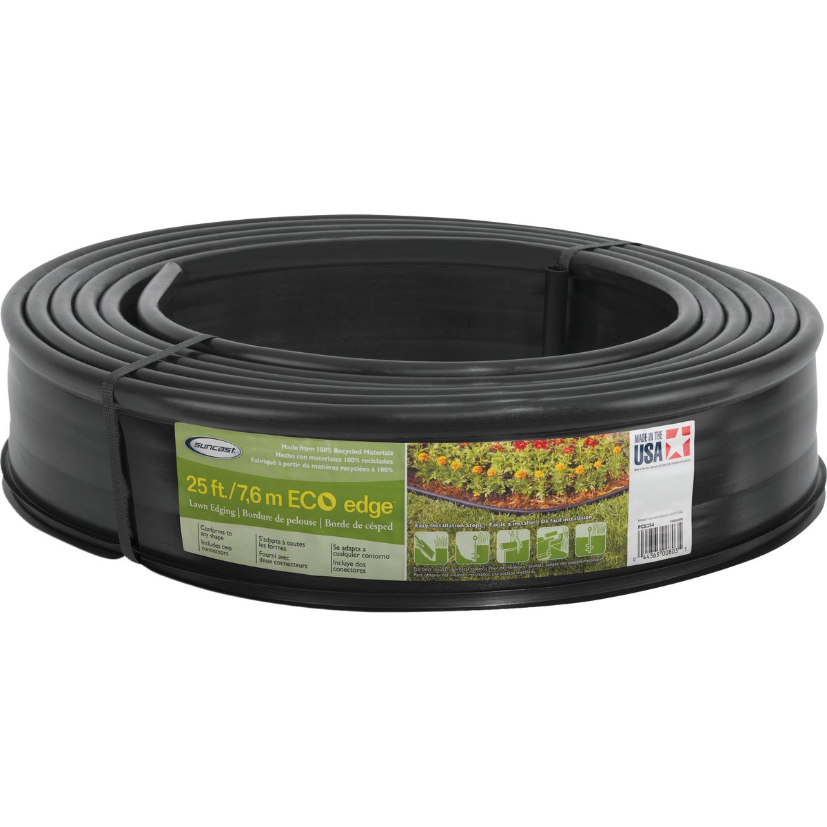 Suncast 5 In. x 25 Ft. Professional-Grade Black Polyethylene Lawn & Garden Edging Image 2