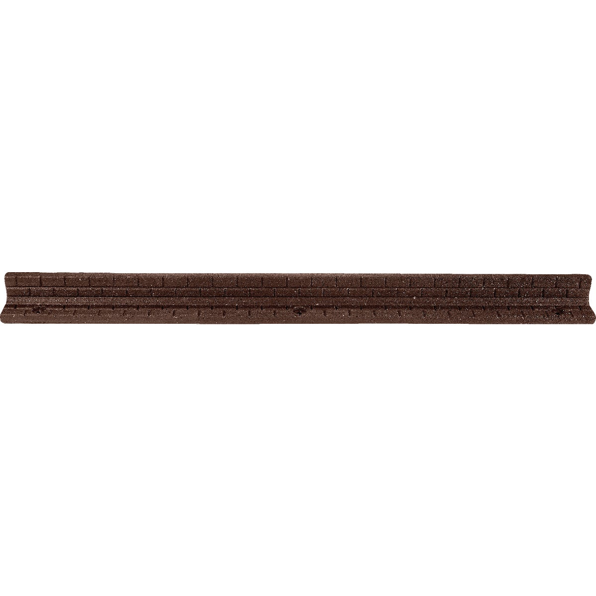 GroundSmart 3 In. H. x 4 Ft. L. Brown Recycled Rubber Brickface Landscape Edger