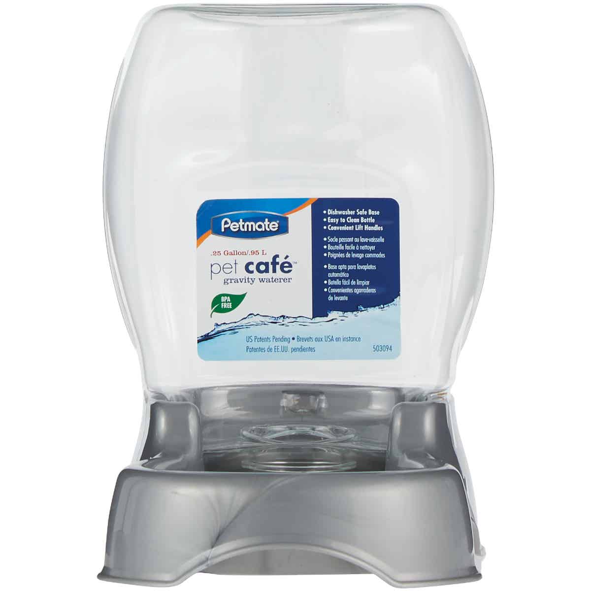 Petmate Pet Cafe 1/4 Gal. Automatic Pet Waterer Image 2