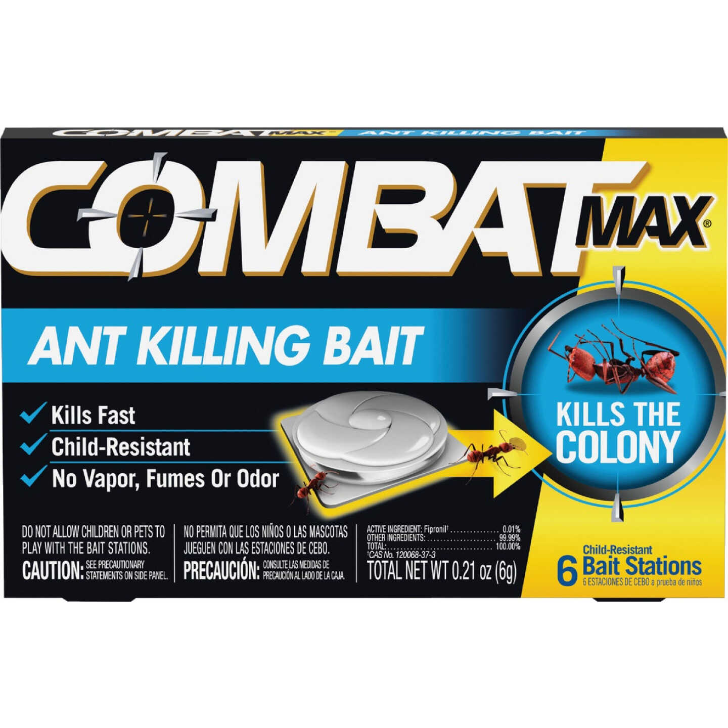 Combat Source Kill Max 0.21 Oz. Solid Ant Bait Station (6-Pack) Image 1