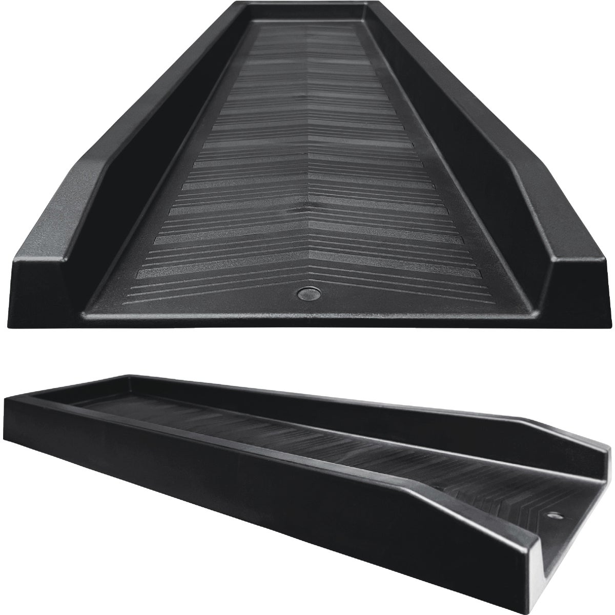 Master Mark 11 In. W. x 2.25 In. H. x 24 In. L. Black Chevron Splash Block