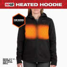 Milwaukee M12 Women's Medium Black Full-Zip Heated Hoodie Kit Image 2
