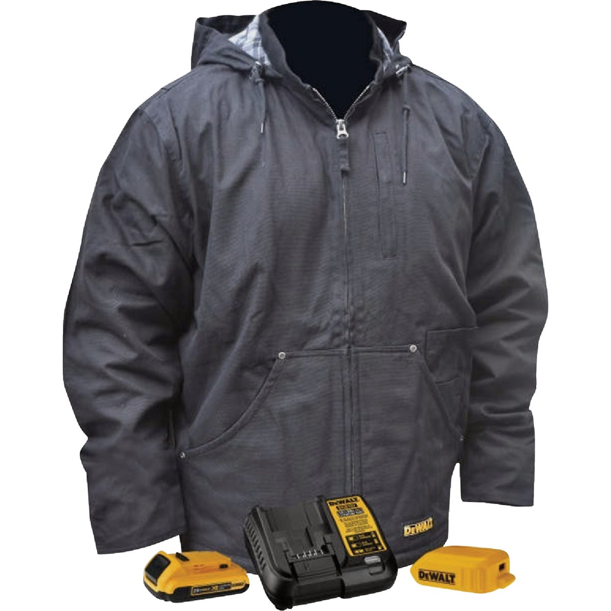 DEWALT Men's Black Heated Coat Kit, XL Image 6