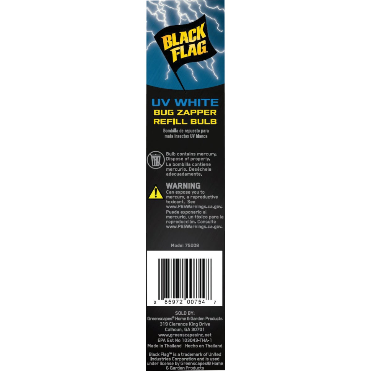 Black Flag 15W White Light Bug Zapper Replacement Bulb Image 4