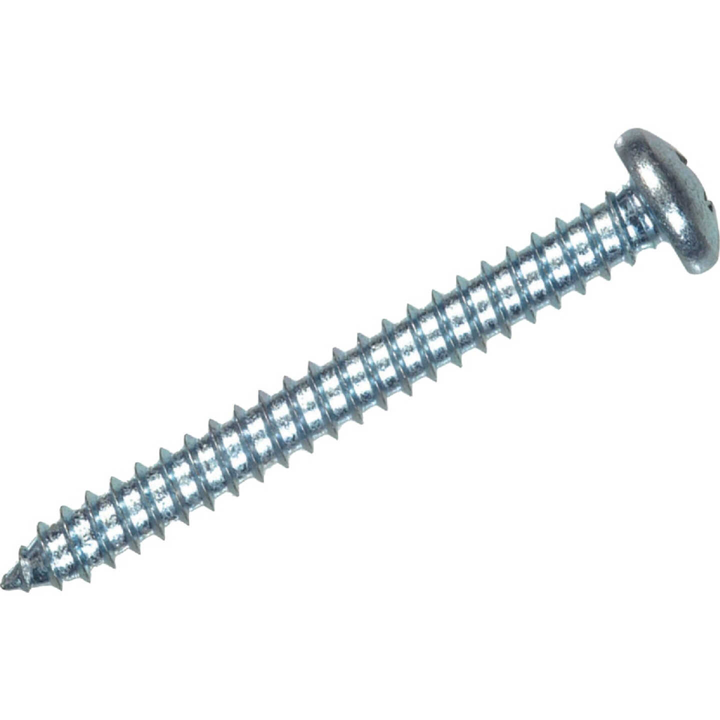 Hillman #14 x 2 In. Phillips Pan Head Zinc Sheet Metal Screw (3-Count) Image 1