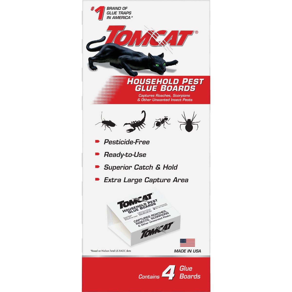 TOMCAT Household Pest Glue Boards (4-Pack)