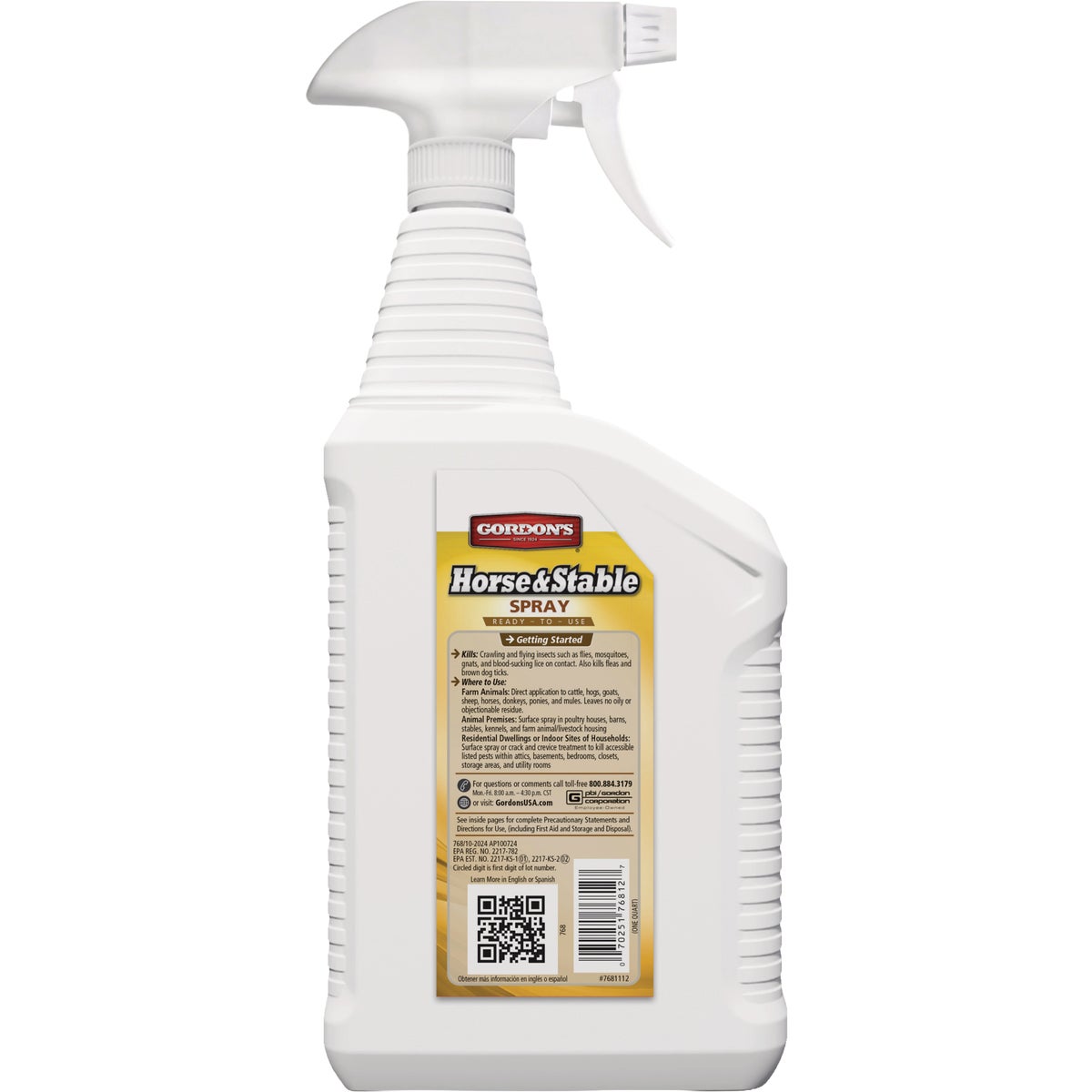Gordon's 1 Qt. Ready To Use Trigger Spray Horse & Stable Spray Image 3