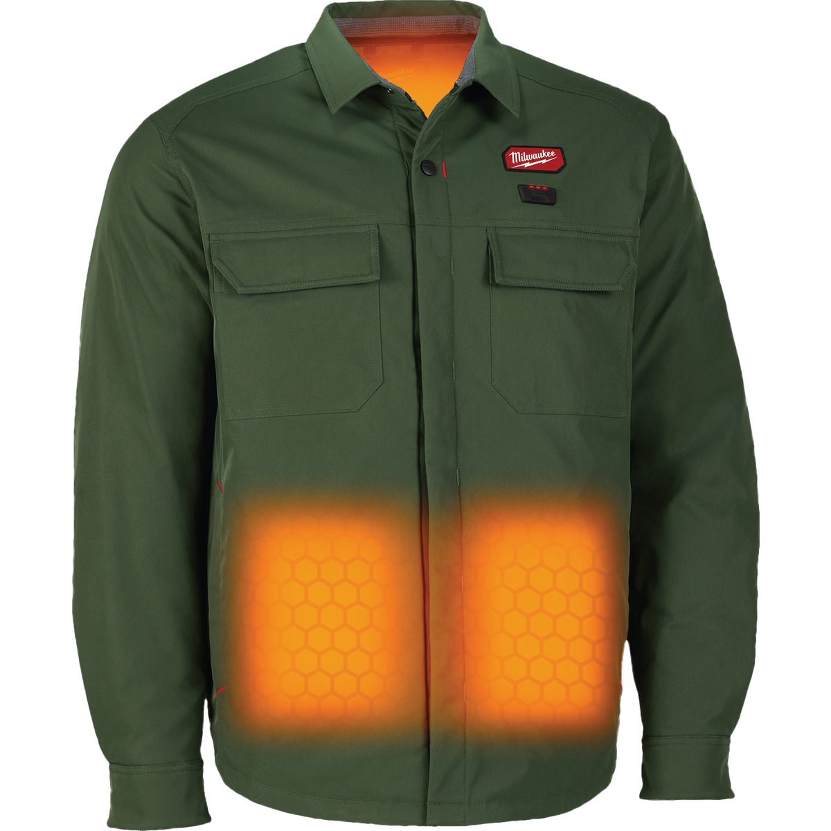Milwaukee M12 Men's 3XL Green Heated Shirt Jacket Image 3