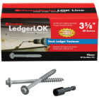 FastenMaster LedgerLok 0.305 In. x 3-5/8 In. Coarse Steel Hex-Head Ledger Board Fasteners (50-Count Box) Image 1