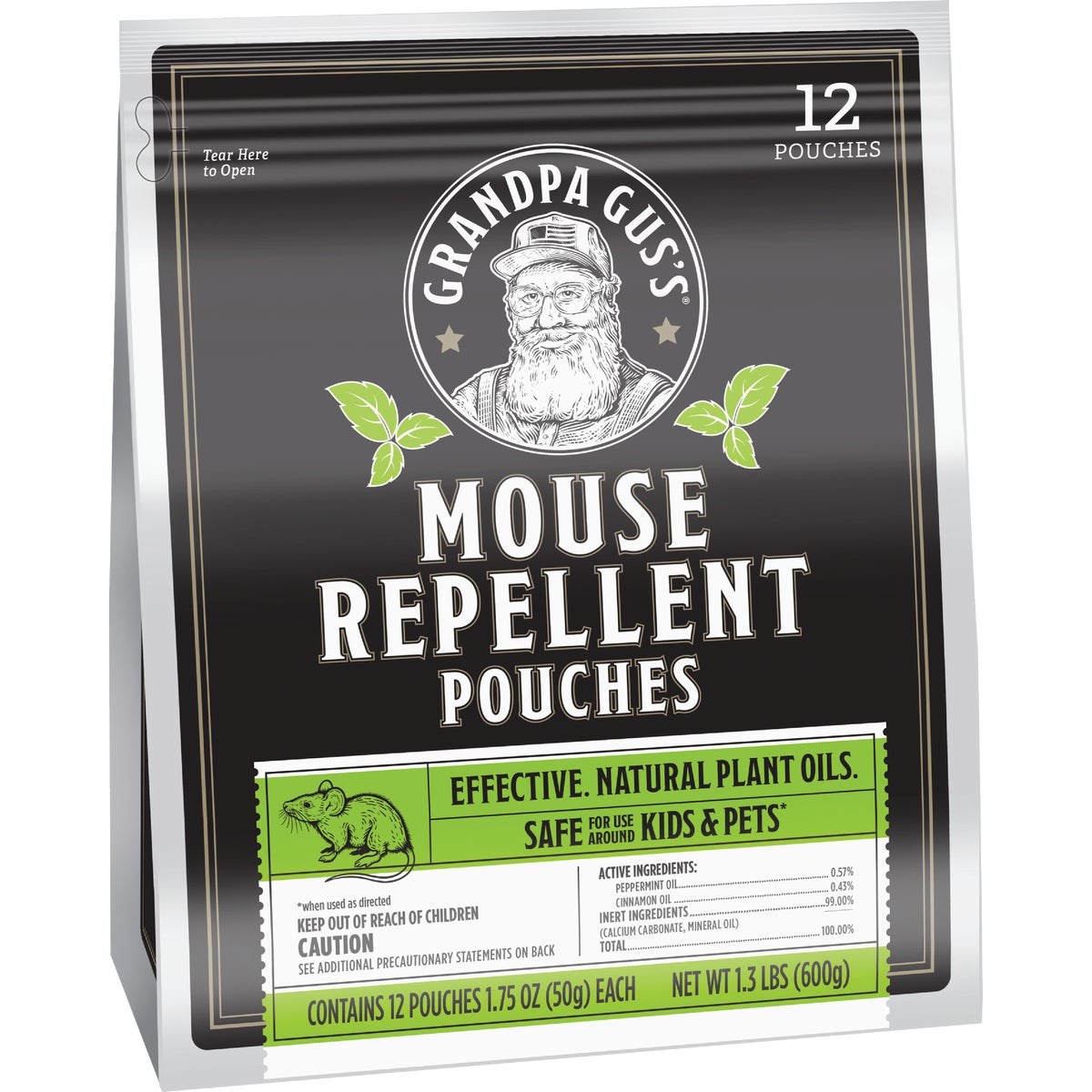 Grandpa Gus's Granular All Natural Mouse Repellent Pouch (12-Pack)
