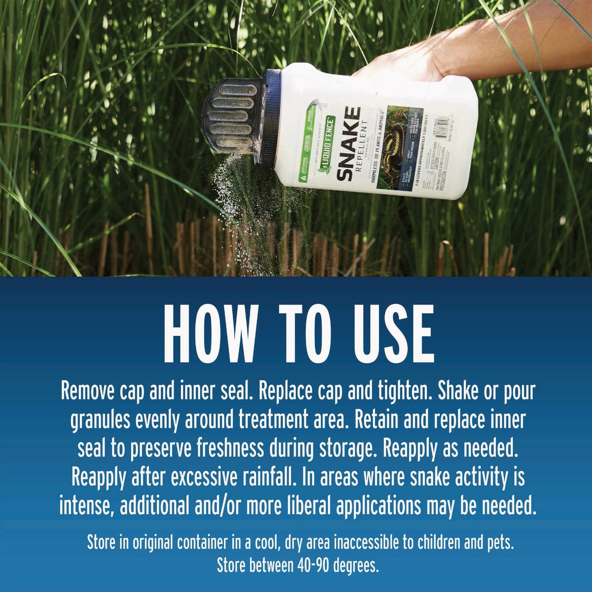 Liquid Fence 2 Lb. Ready To Use Granules Snake Repellent Image 4