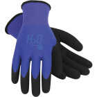 Mud H2O Women's Small Latex Coated Polyester Cobalt Blue Garden Glove Image 1