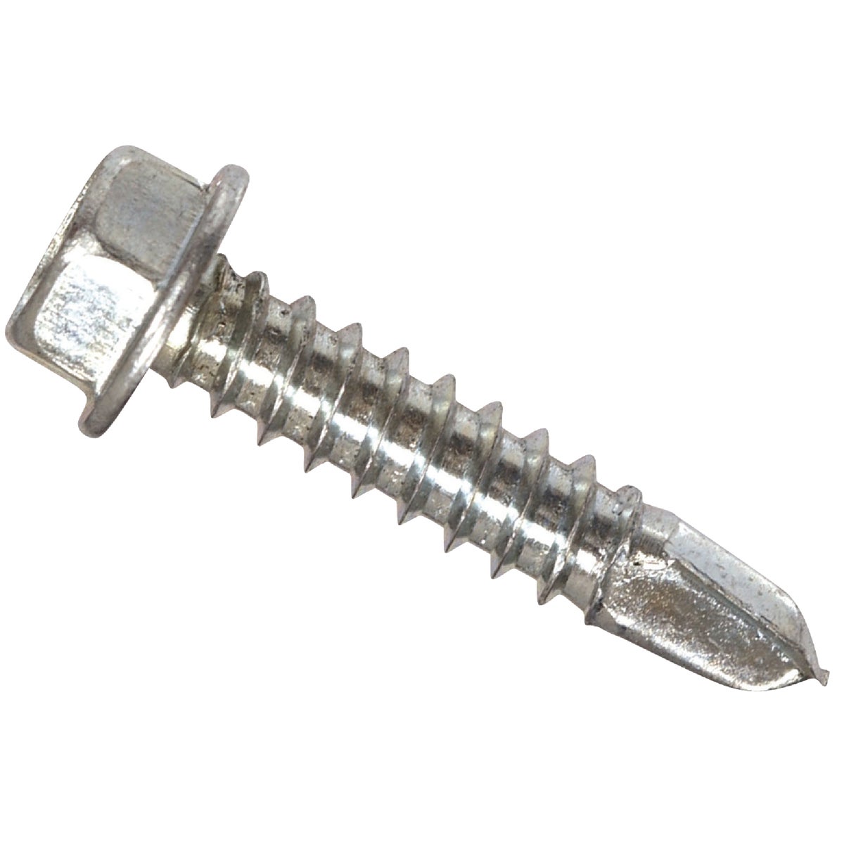 Hillman #8 - 18 x 1/2 In. Hex Washer Head Self-Drilling Sheet Metal Screw (100-Count)