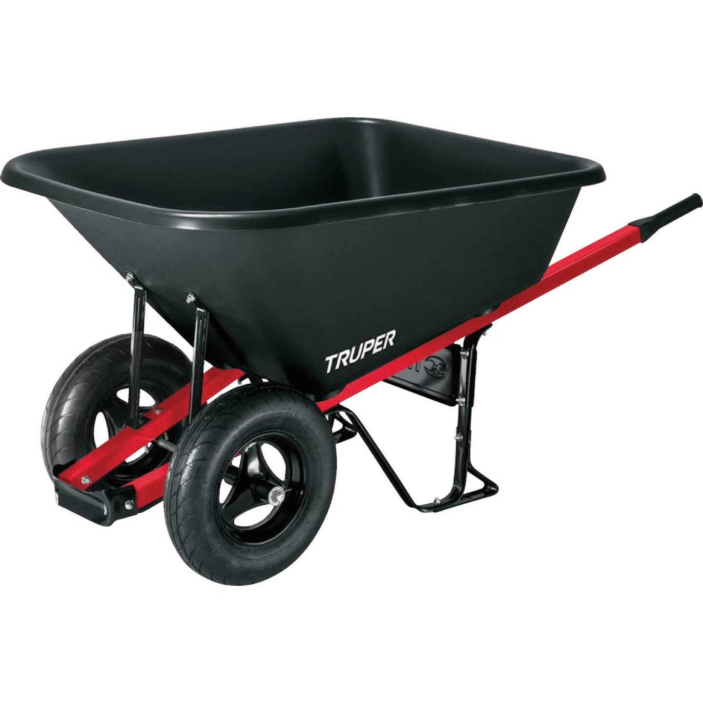 Truper 8 Cu. Ft. Poly Wheelbarrow Image 1