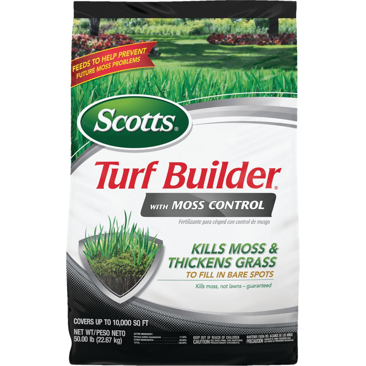 Scotts Turf Builder Triple Action 8000 Sq. Ft. 40 Lb. Moss Control & Lawn Fertilizer