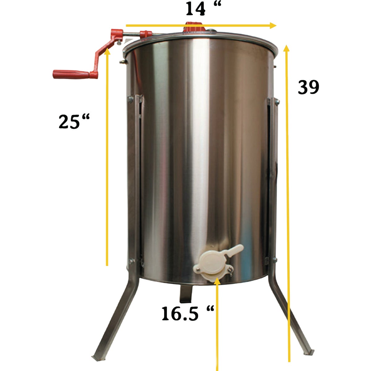 Harvest Lane Honey 2-Frame Metal Extractor Image 3