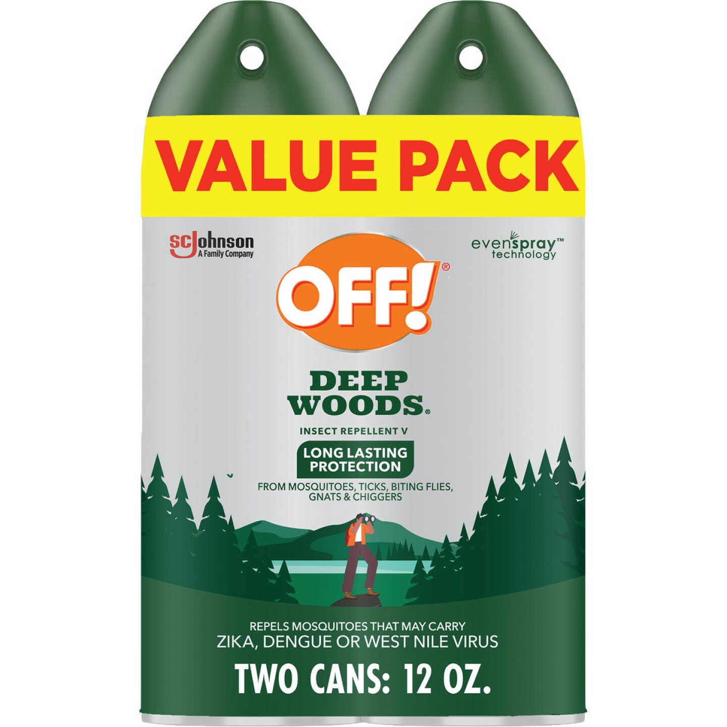 OFF! Deep Woods 12 Oz. Insect Repellent Aerosol Spray Value Pack (2-Pack) Image 1