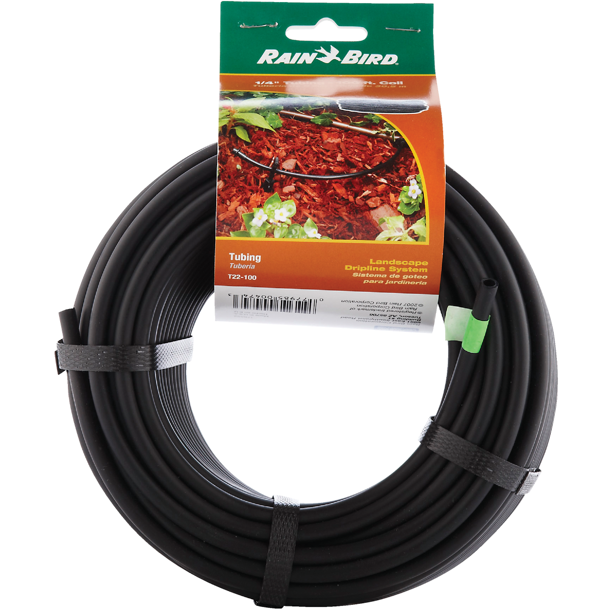 Rain Bird 1/4 In. x 100 Ft. Black Plastic Blank Drip Tubing Image 2