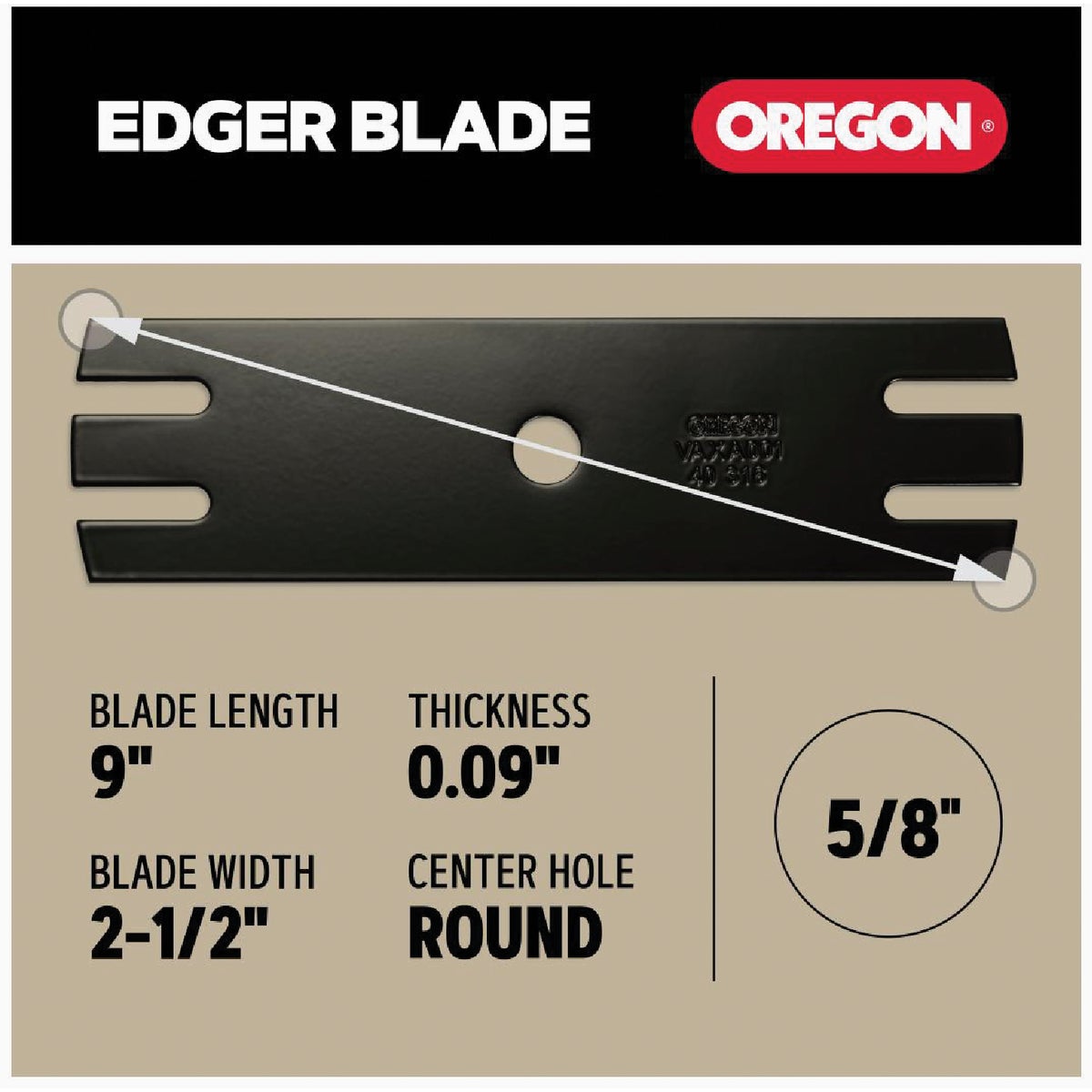 Oregon 9 In. Edger Blade for Trimmers & Edgers Image 4