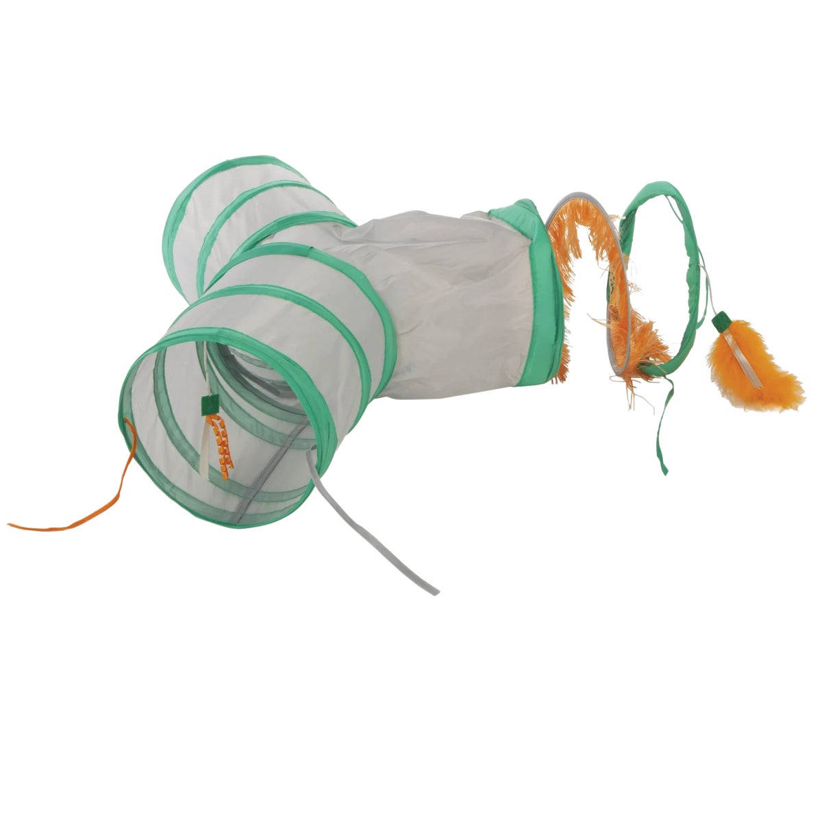 SmartyKat Fringe Frenzy Triple Tunnel  Activity Cat Toy Image 6