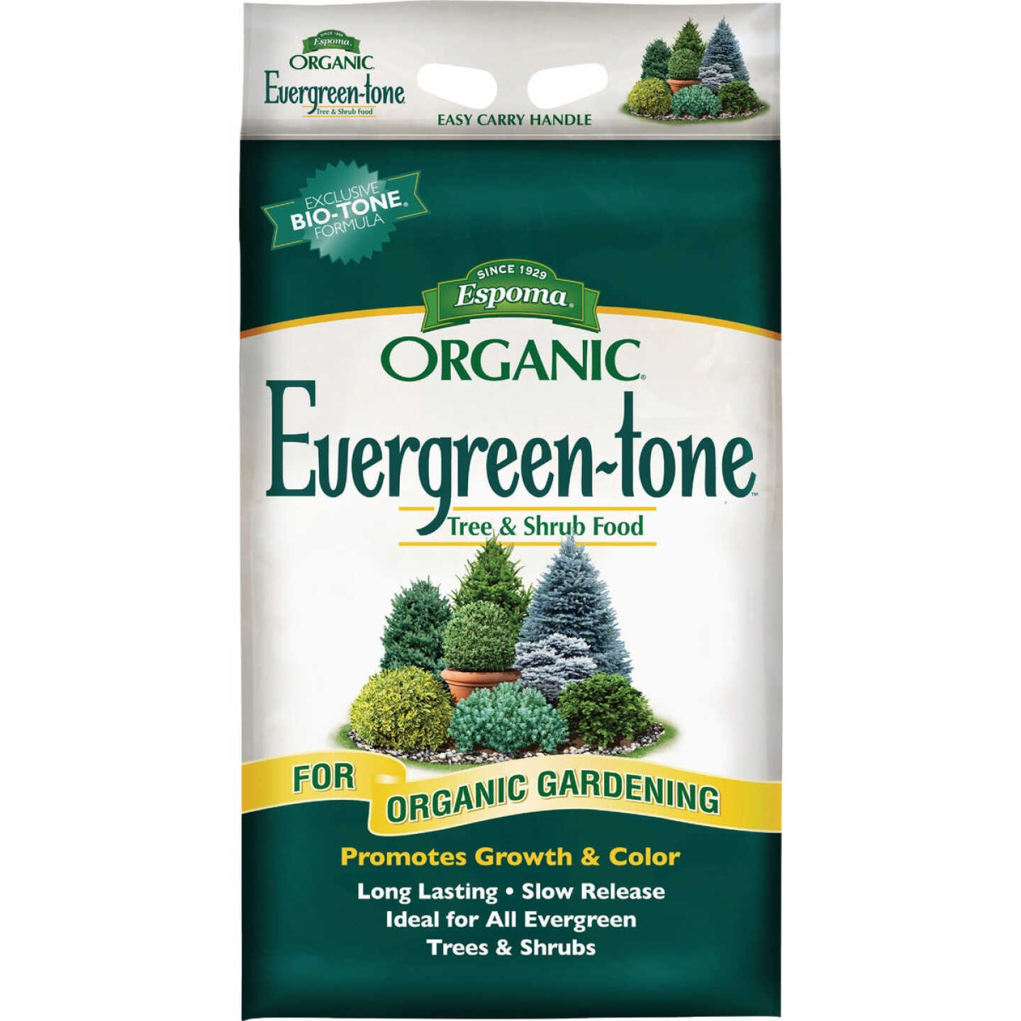 Espoma Organic 18 Lb. 4-3-4 Evergreen-tone Granular Plant Food Image 1