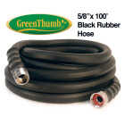 Green Thumb 5/8 In. Dia. x 100 Ft. Black Rubber Hot Water Garden Hose Image 1
